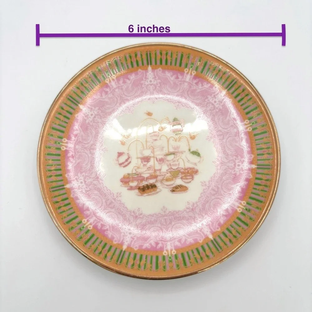 LitJoy Harry Potter Madam Puddifoot's Tea Shop Dessert Plate 6